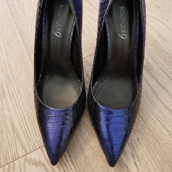 Blue Ombre Snake Pumps Nine West Boutique 9 - Picture 2 of 8